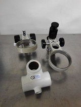 R125135 Lot Of Microscope Parts Including Focusing Racks & Cross Piece