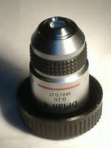 Olympus DPlan 4 0.10 160/0.17 Microscope Objective (#6A)