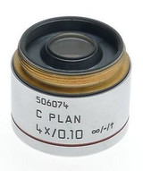 C Plan 4X/0.10 Objective Lens Excellent 506074 Leica Dmlb Laboratory Microscope