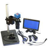 2.0MP VGA Industrial Microscope Camera +C-mount lens+40 LED Light+7 LCD Monitor