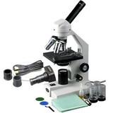 40X-2500X Advanced Home School Microscope with Mechanical Stage & 1.3MP Camera