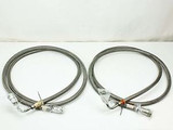 Cti 8043074 Pair 3/4 Cryopump Vacuum Helium Compressor Lines 10 Foot Elbow