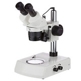 AmScope 10X-30X Multi-Power Top Bottom LED Lights Pillar Stand Stereo Microscope