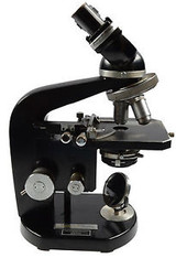 Vintage Nikon 66112  78706 E. Leitz Wetzlar Binocular Microscope w 3 Objectives