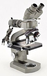 Olympus Tokyo Benchtop Binocular Optical Microscope w/4x Neo5/10/20/40 Objective