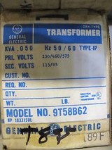 GE .050 KVA 1 Phase 230/460/575 X 115/95 Control Transformer - T595