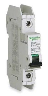 SCHNEIDER ELECTRIC 60126 Circuit Breaker Lug C60N 1Pole 8A