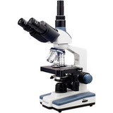 40X-1600X LED Lab Trinocular Compound Microscope w 3D Two-Layer Mechanical Stage