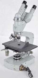 Vintage Tiyoda Tokyo 53728 Dbi Laboratory Telescoping 1.25x Microscope w/ Optics