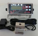 Compression Scale 3000X0.1 lb S Type load cell / Indicator,20 Cable,Cert,New