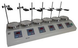 6 Heads multi unit Digital Thermostatic Magnetic Stirrer Hotplate mixer 110/220V