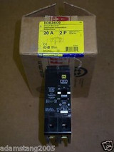 New Square D EDB 2 pole 20 amp 480Y/277v  EDB24020 Circuit Breaker