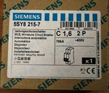 Siemens 5SY8-215-7 1.6 Amp 2 Pole Curve C Circuit Breaker - 5SY82157 - New