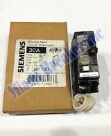BF130 Siemens Ground Fault Circuit Breaker 1 Pole 30 Amp 120V (New In Box)