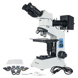 Amscope Me580B 50X-500X Polarized-Light Metallurgical Microscope