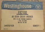 Westinghouse Fb Circuit Breaker 100 Amp 2 Pole Fb2100