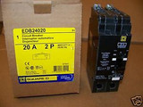 Square D Edb24020 2Pole 20Amp 480V  Circuit Breaker New