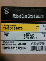 Ge Thed136070 Circuit Breaker