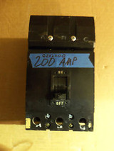 Square D Q2 Q232200 200 Amp 3 Pole 240V Circuit Breaker Black Chipped