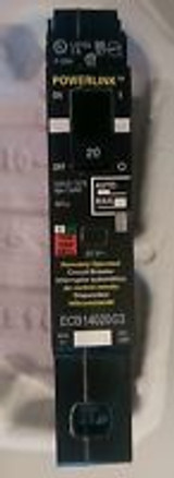 Square D Powerlink Ecb14020G3 20A 1-Pole 120/277V Circuit Breaker New