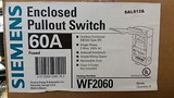 Box Of 6 Siemens Enclosed Pullout Switch 60/50/40/30 Amp Fused Disconnect Wf2060