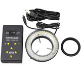 AmScope LED-144A 144 LED Four-Zone Microscope Ring Light with Adapter