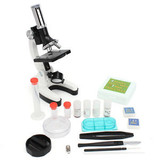28Pcs Portable Educational Microscope Kit Biological Microscope Gift for Kids 1