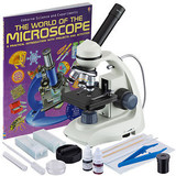 40X-1000X Led Portable Compound Microscope With Slide Preparation + Book