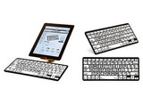 Large Print White Keys With Black Print - Bluetooth Mini Keyboard