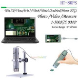 Ht-80Ps 5.0Mp 1X-500X White Led Polarized Light Microscope Usb Wired Conection