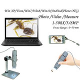 Usb Microscope Otg Function 8Led Digital Magnifier 1X-500X Magnification Ln