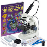 40X-1000X Led Portable Compound Microscope With Camera Slide Preparation + Book