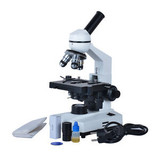 40X-1600X Student Monocular Biological Microscope Wf16X Eyepiece Lens With Light