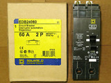 New Square D Edb24060 Circuit Breaker 60A / 2P / 480Y277Vac