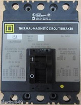 Fal340151212 Square D 15 Amp 3 Pole Fal Thermal Magnetic Auxiliary Switch 15A 3P