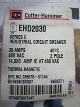 Cutler Hammer Ehd2030 30 Amp 2 Pole Circuit Breaker New