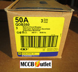 New In Box - Square D Qob350 Circuit Breaker -