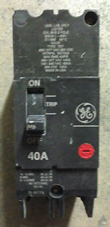 General Electric Tey240 2 Pole 40 Amp 277/480 Bolt On New