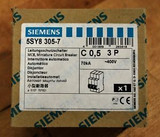 Siemens 5Sy8-305-7 0.5 Amp 3 Pole Curve C Circuit Breaker - New