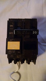 Ge Thqb Thqb2120Gfep 2 Pole 20 Amp Gfi Gfep Circuit Breaker New!