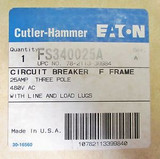 Eaton Cutler Hammer Circuit Breaker Fs340025A 480Vac