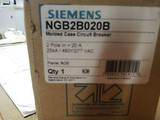 Siemens Ngb2B020B New In Box 2P 277/480V 25Ka 20A Breaker #A25