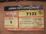 Fpe Federal Pacific 7132 100 Amp Non Fused Disconnect New