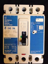Westinghouse Ehd3100 100 Amp 3 Pole 480 Volt Circuit Breaker Ehd 14K