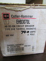 Cutler Hammer Ehb3070L  Ab De-Ion Circuit Breaker 70 Amp 3 Pole