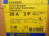 Nib Square D Fa32020 Circuit Breaker 20Amp 3Pole