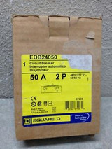 Square D Edb24050 2 Pole 50 Amp 480 Volt Bolt On Circuit Breaker New In Box