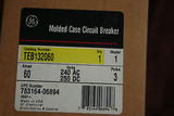 Ge Teb132060 Model 1 Molded Case Circuit Breaker Nib 60A 3P 240V