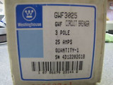 Westinghouse Gwf3025 3 Pole 25 Amp Breaker