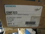Siemens Gnf323 100 Amp 240 Volt Disconnect New